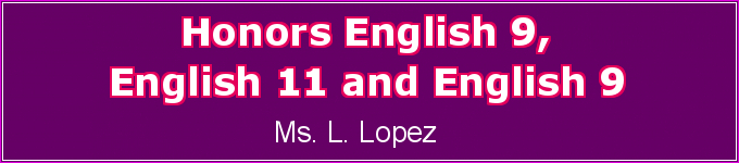 Honors English 9 & English 11